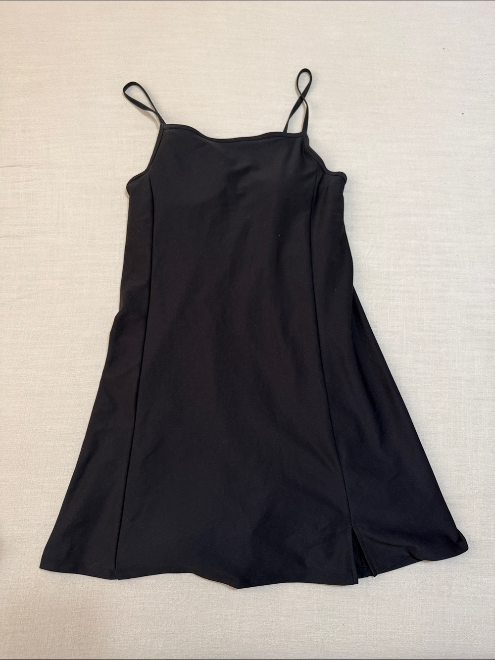 Old Navy - Athletic Black Slip Dress with Spaghetti Straps and built in shorts